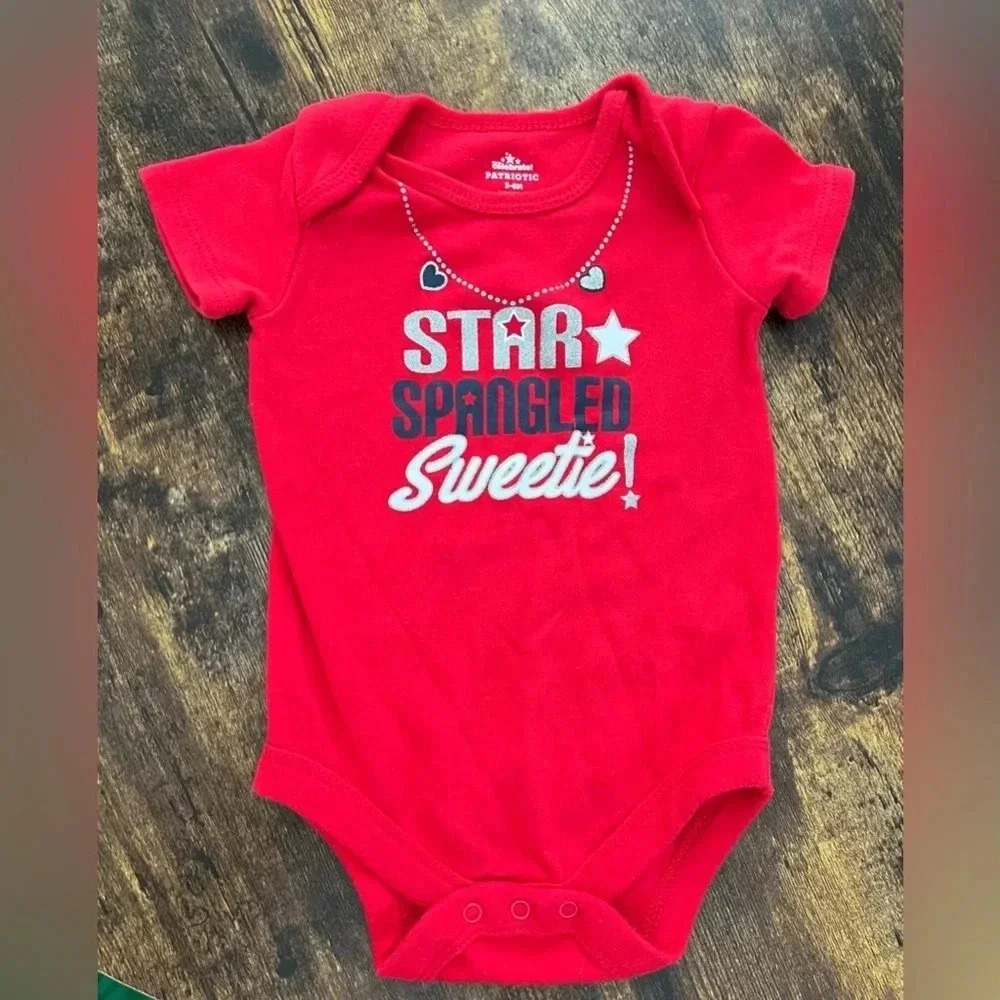 Way To Celebrate Patriotic | infant girl onesie Size: 3-6M